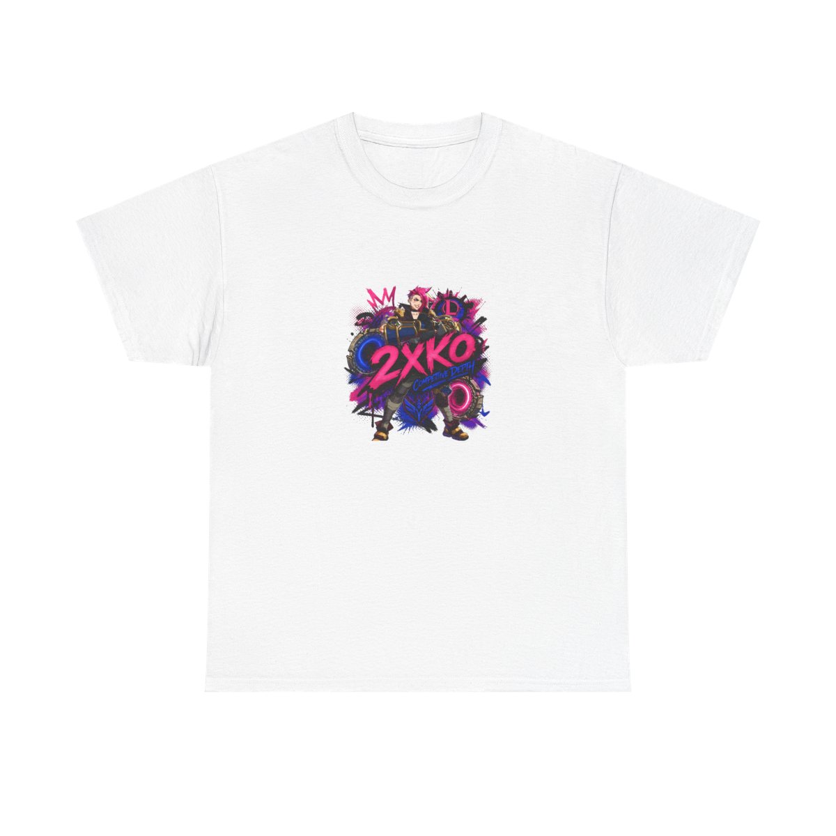2XKO " in bold graffiti-style font at the center. " Unisex Tee
