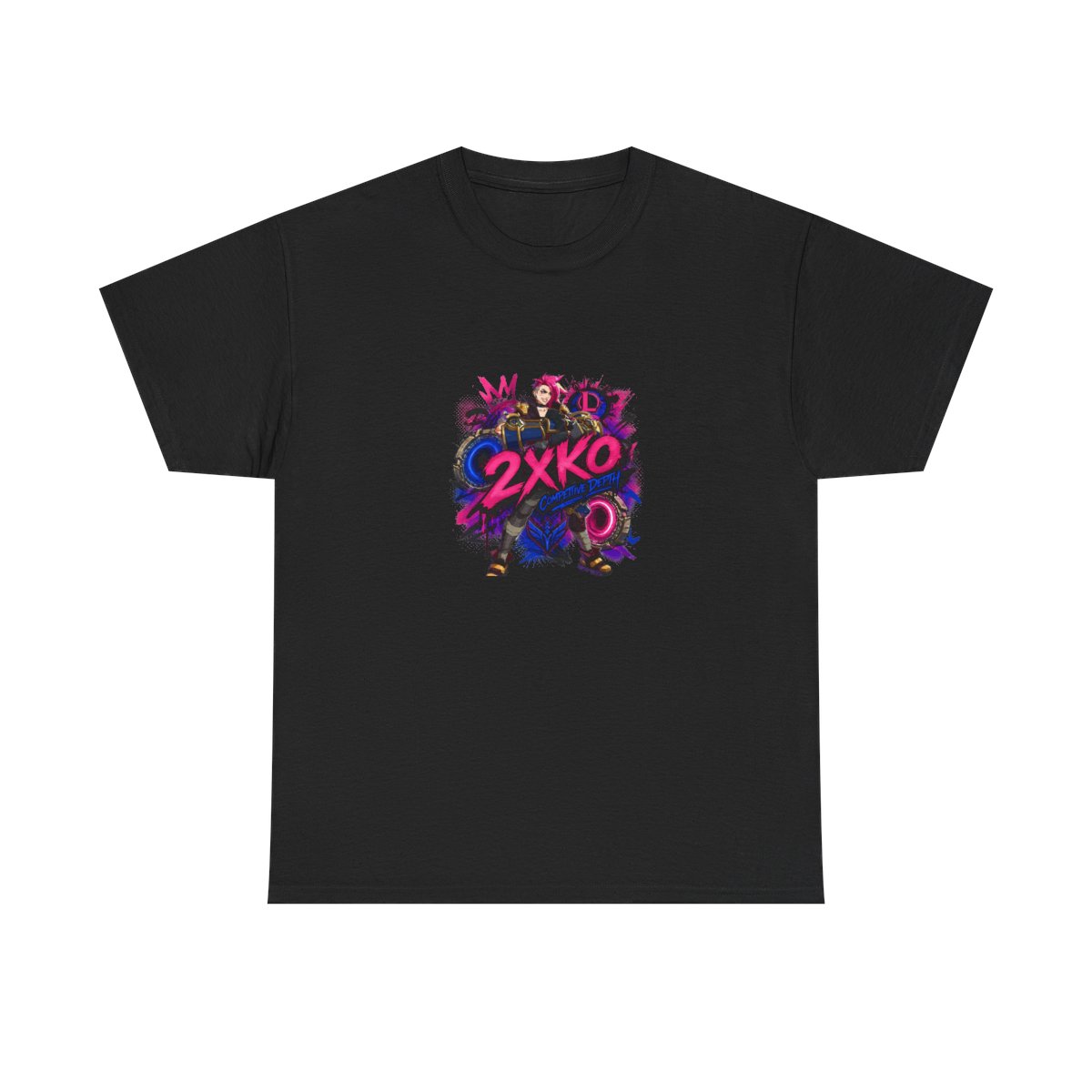 2XKO " in bold graffiti-style font at the center. " Unisex Tee