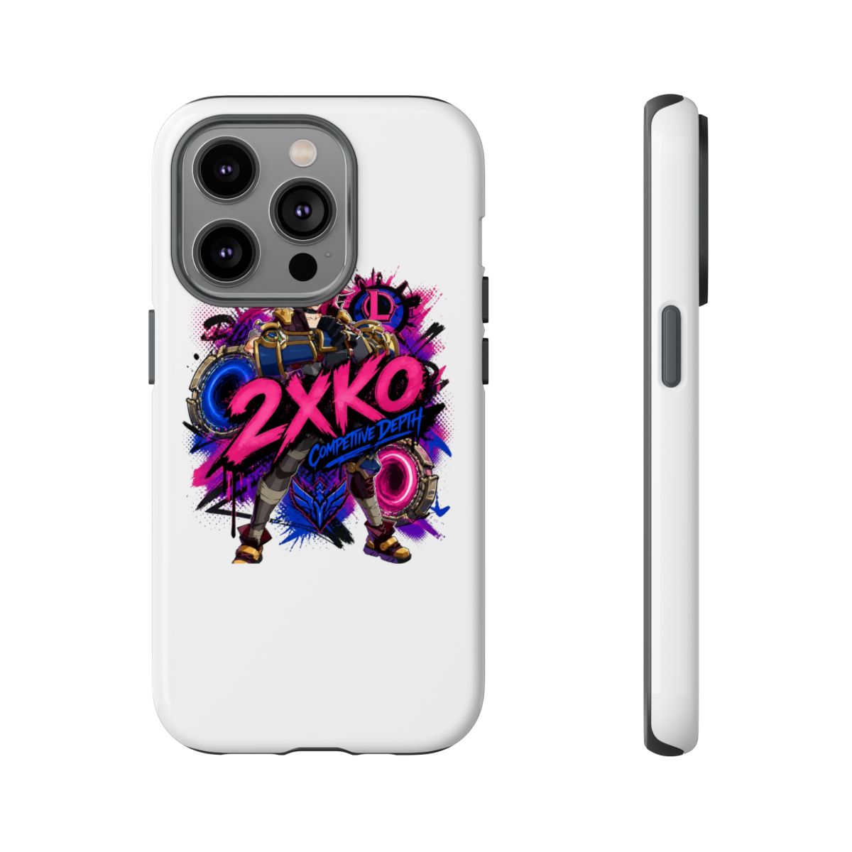 2XKO " in bold graffiti-style font at the center. " Phone Case